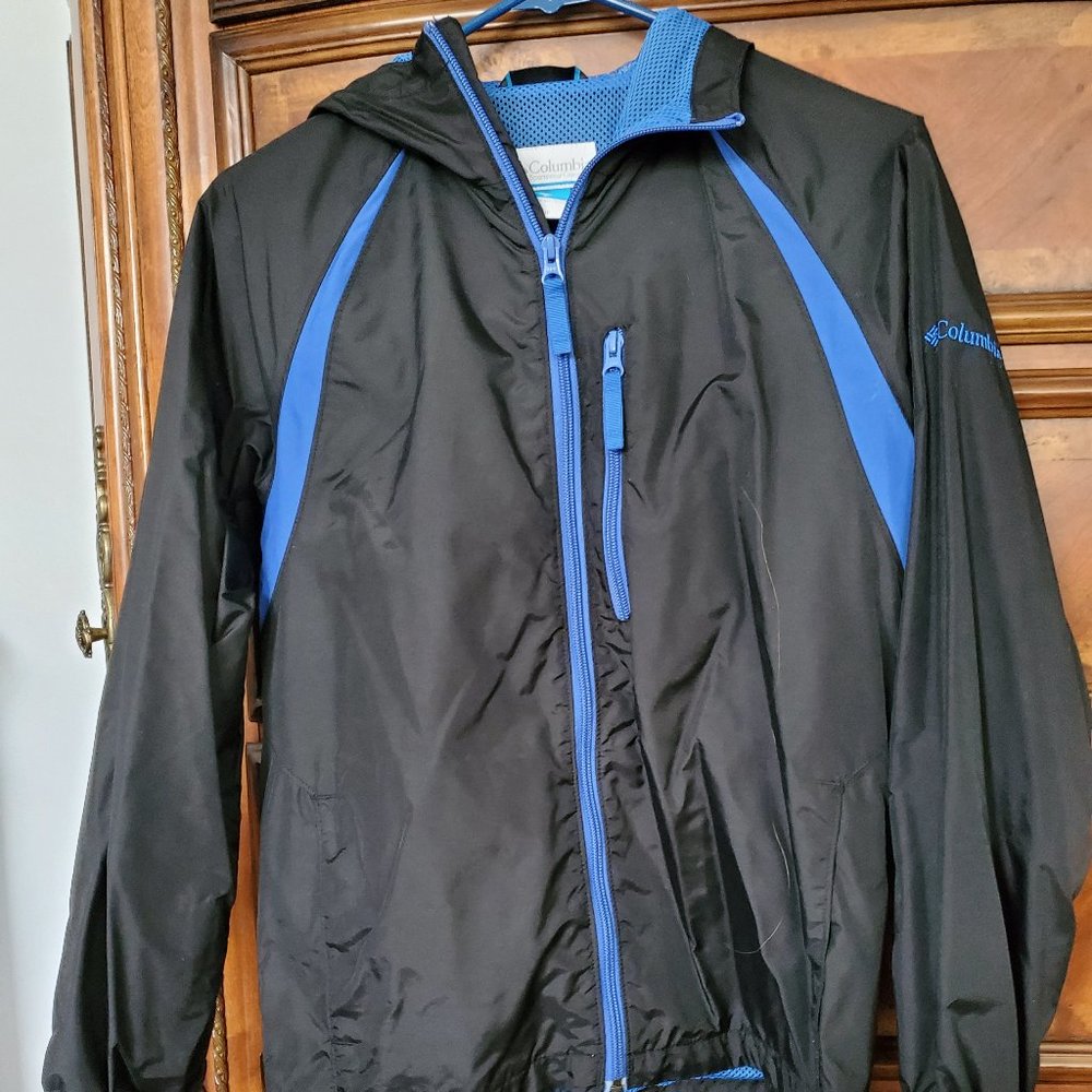 Columbia Youth Hooded Windbreaker Sz 14/16